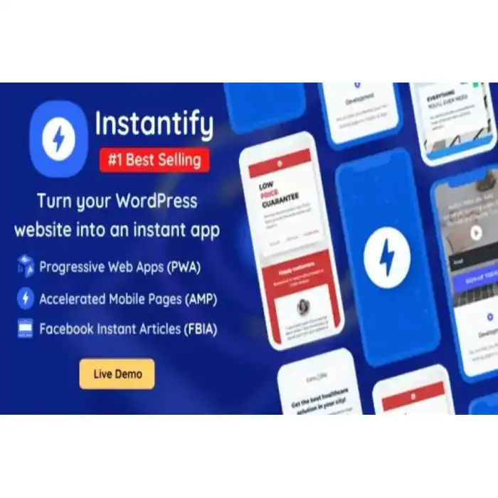 Free Download Instantify v6.5 - PWA & Google AMP & Facebook IA for WordPress Latest Version [Activated]