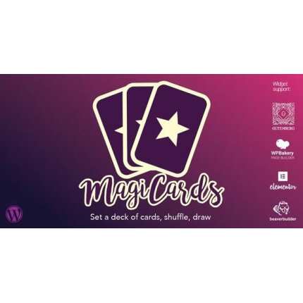 MagiCards - karıştırmak için kart desteleri | WP eklentisi 2.2.0